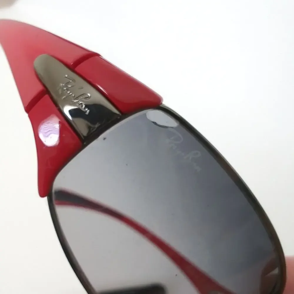 Ray Ban Kids Sunglasses Red Made in Italy RB3261 004/8G 58/17 Gray Gradient Flaw